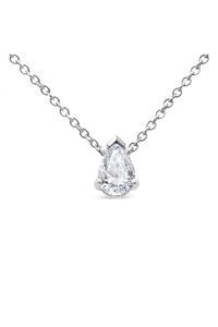 AGS Certified 1/2 Cttw Diamond Pear Necklace